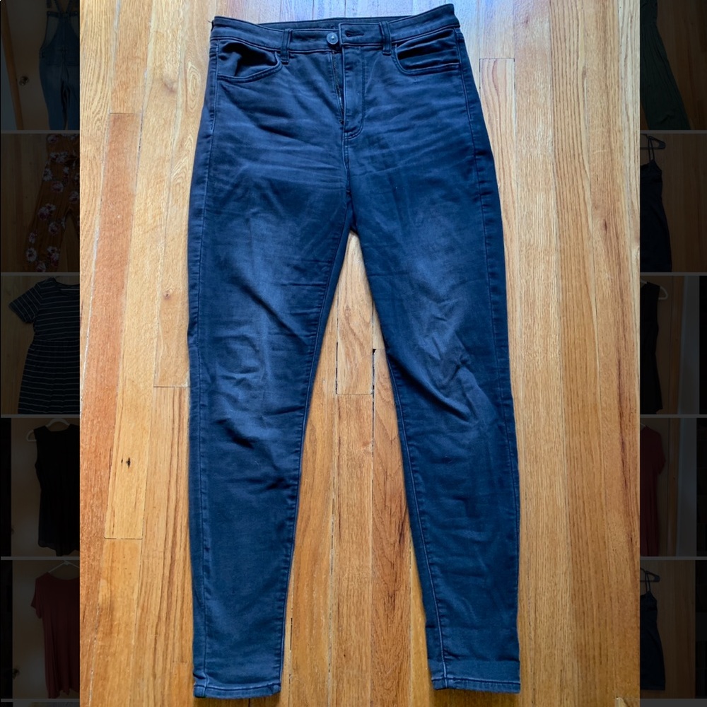 Black AE Ne(x)t Level Stretch Jegging Size 12 Long